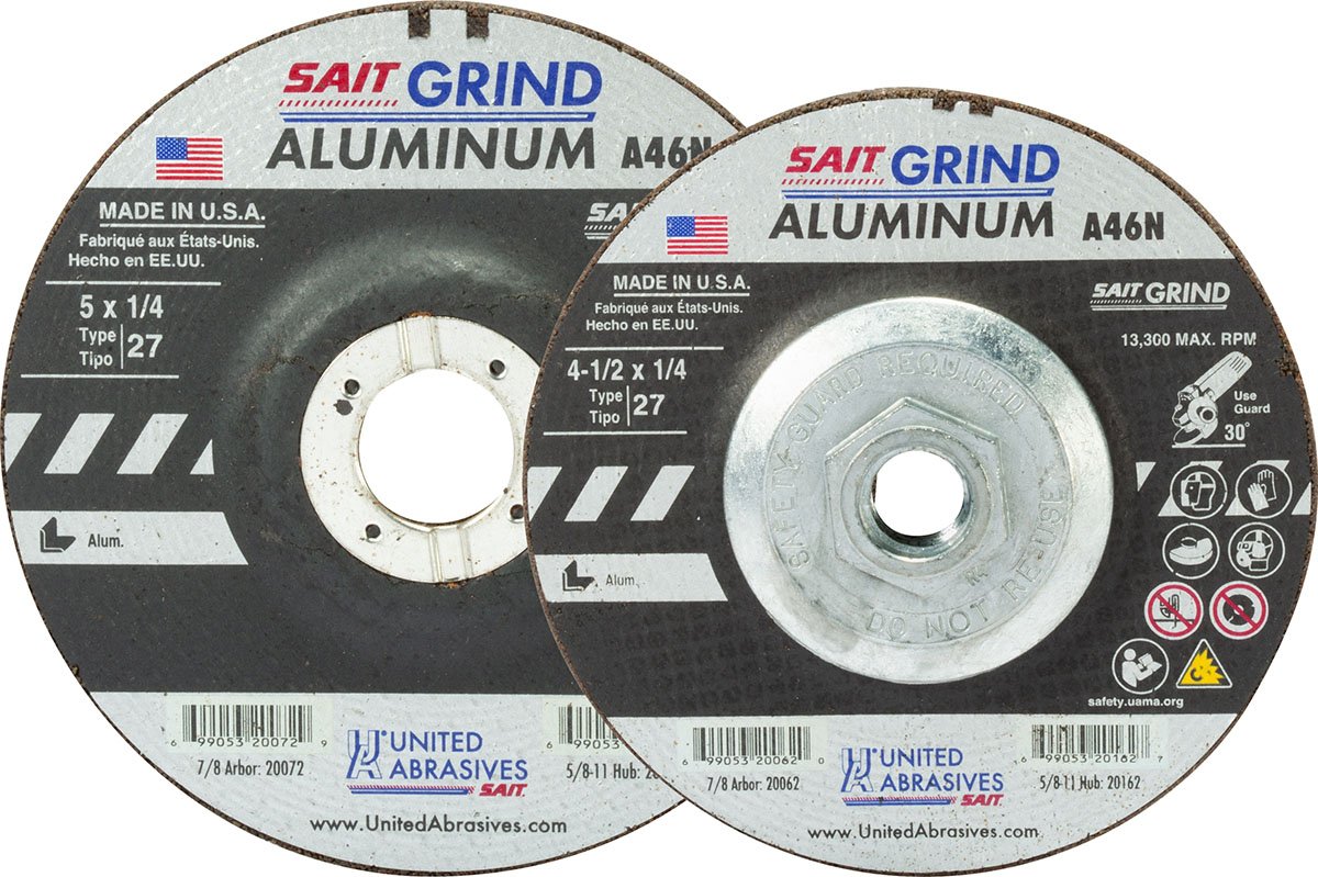 Picture of United Abrasives 4 1/2 X 1/4 X 5/8-11 A/O Grinding Wheel Wheel Grinding